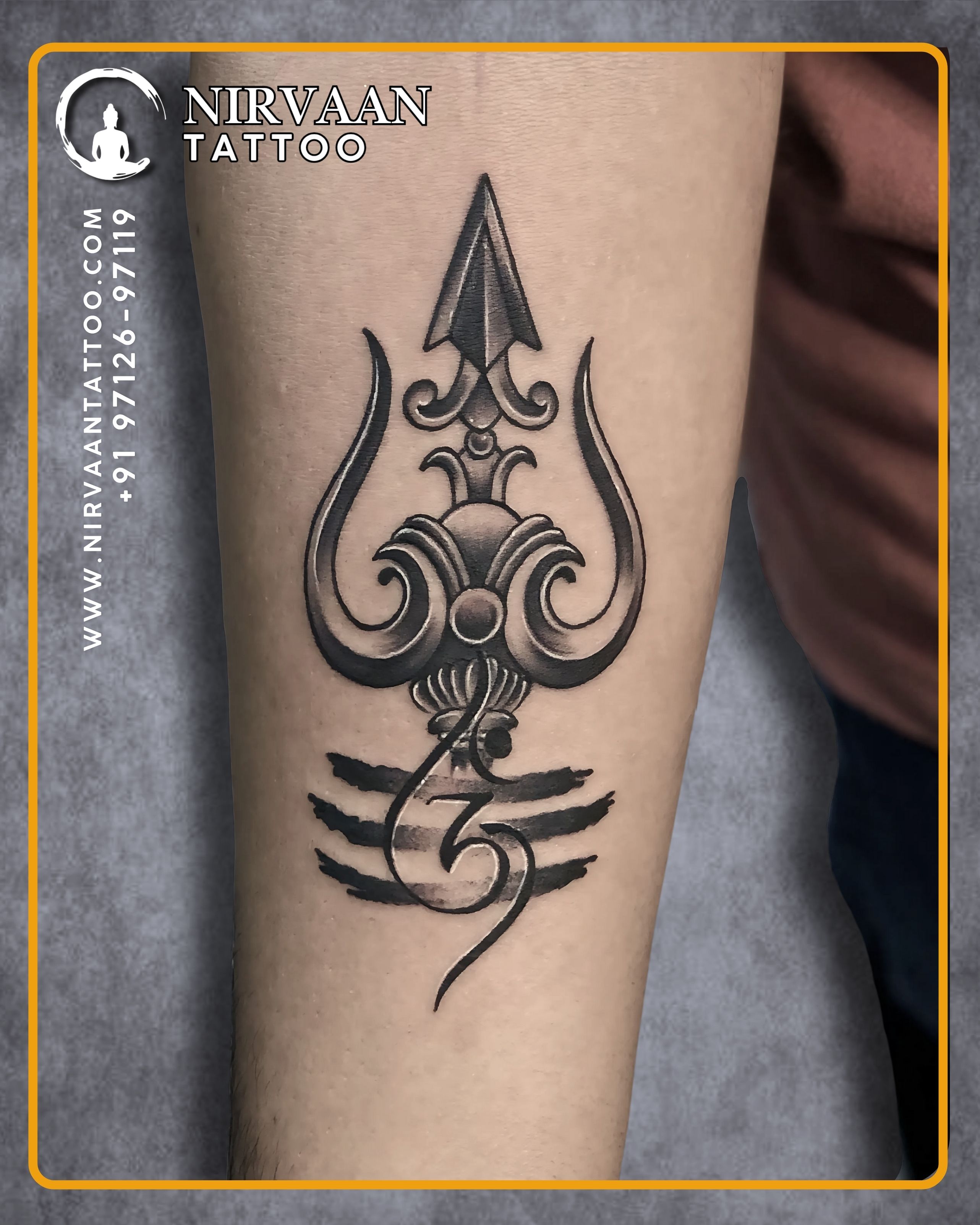 Trishul tattoo design